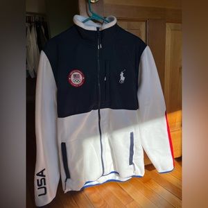 2022 US Olympics Ralph Lauren Fleece Zip Up